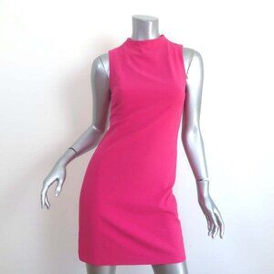 Alice + Olivia Coley Mock Neck Mini Dress Pink FREE SHIPPING